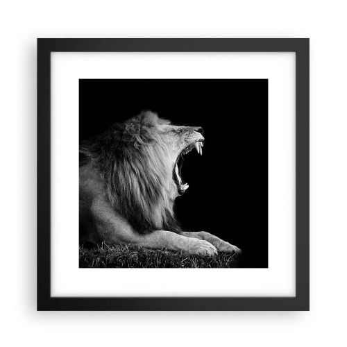 Affisch i svart ram - Utan någon tvekan - 30x30 cm