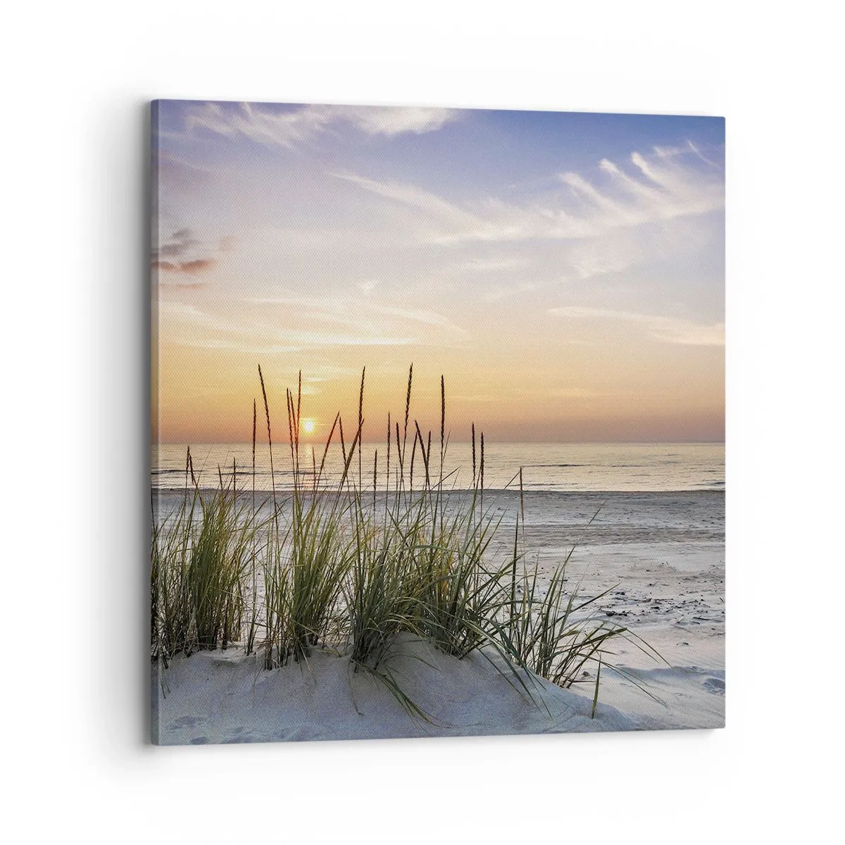 Canvastavla - Bild på duk - Titta, tänk, känn - 70x70 cm