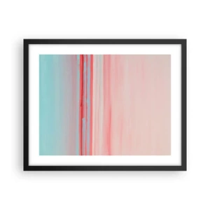 Affisch i svart ram - Abstraktion i gryningen - 50x40 cm