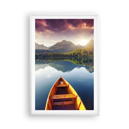 Affisch i vit ram - Ingenting mot naturen - 61x91 cm