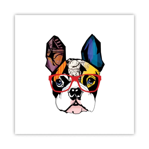 Affisch - Intellektuell - 40x40 cm