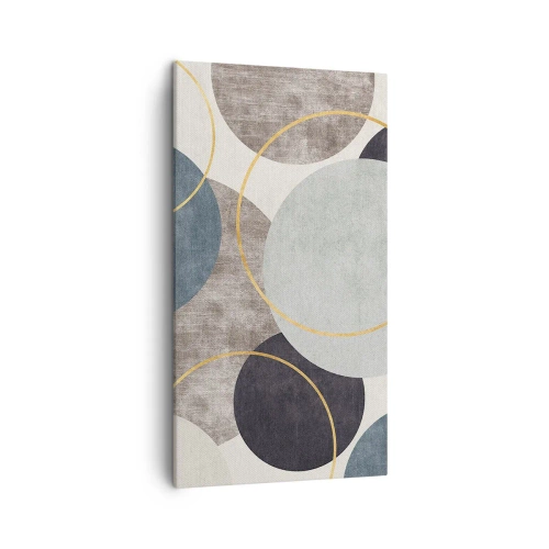 Canvastavla - Bild på duk - Cirkel efter cirkel - 45x80 cm