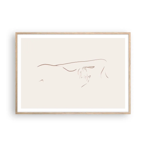 Affisch i ram av ljusek - Begärans form - 100x70 cm