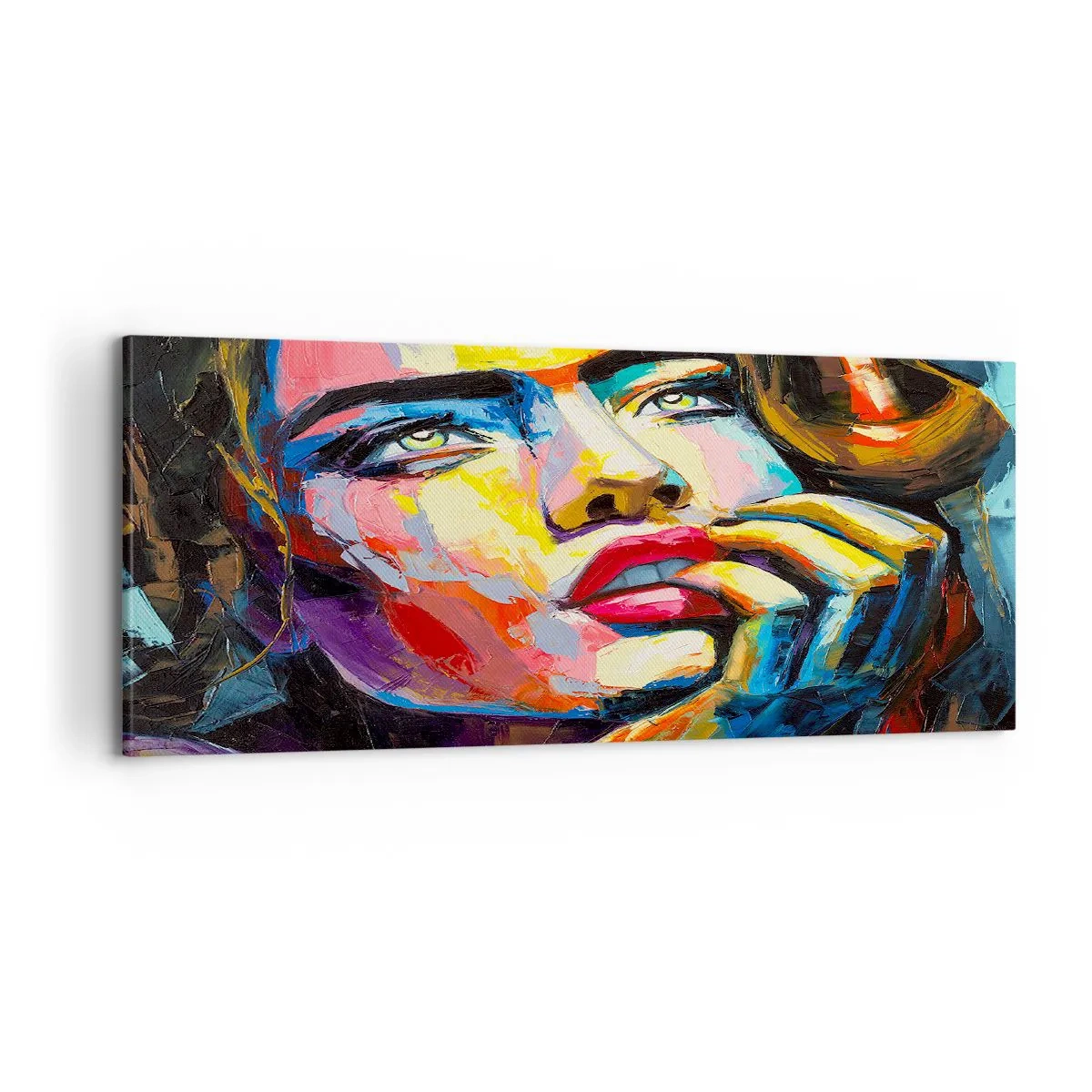 Canvastavla - Bild på duk - Drömmar seglar i himlen som fåglar - 100x40 cm