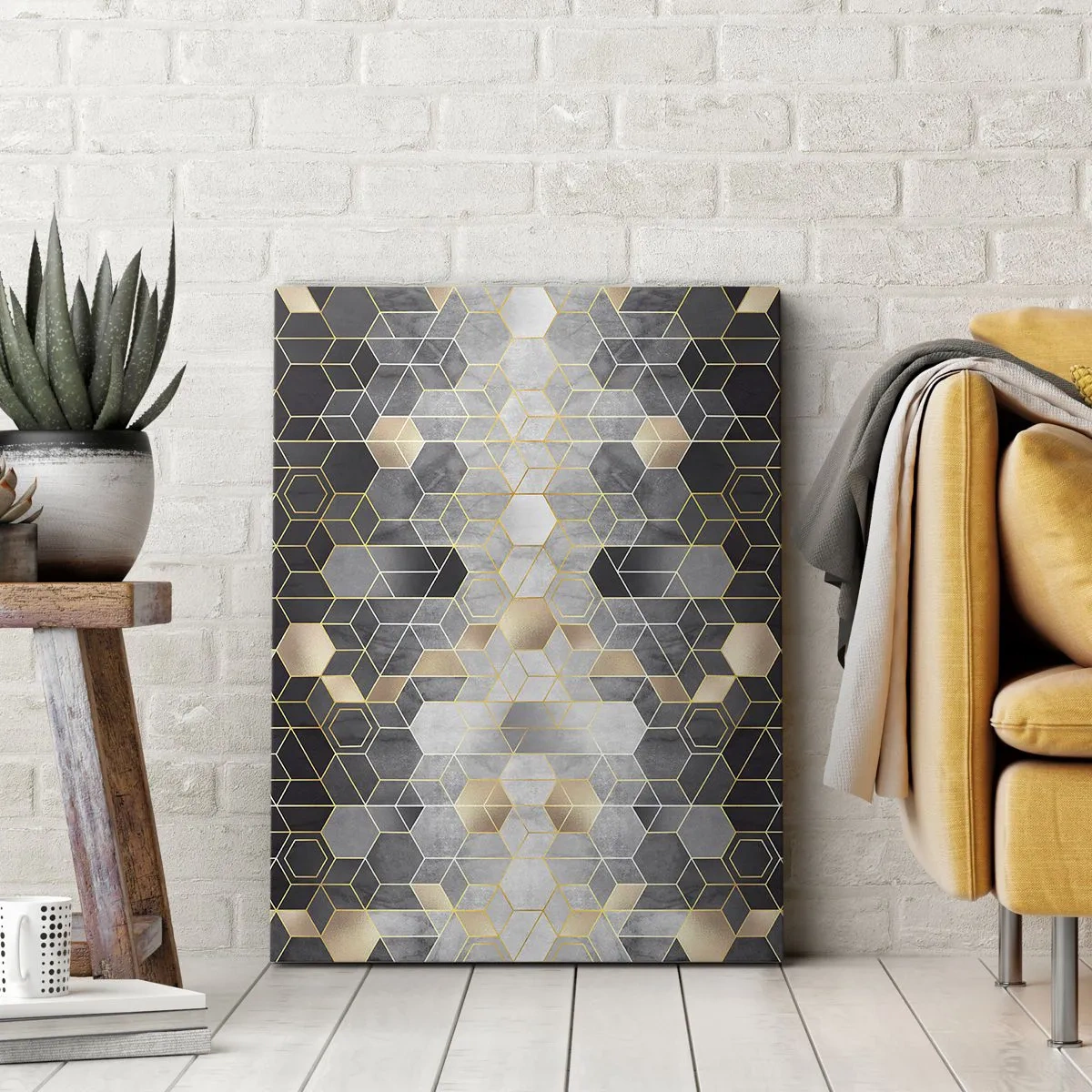 Canvastavla - Bild på duk - Diamantkomposition - 50x70 cm