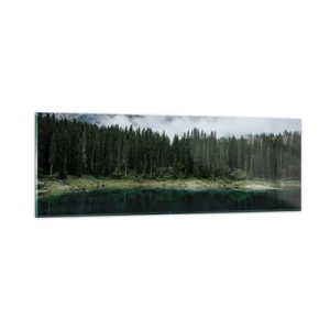 Glastavla - Bild på glas - Tyst, tyst, väck inte sovande vatten... - 90x30 cm