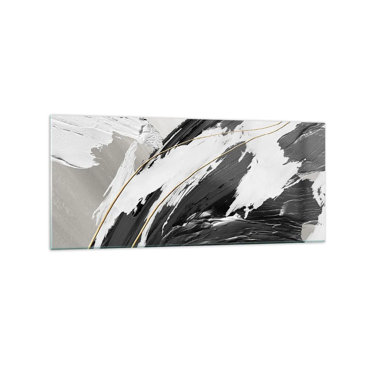 Glastavla - Bild på glas - Storslagen abstraktion - 120x50 cm