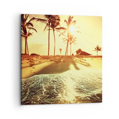 Canvastavla - Bild på duk - Kalifornisk morgon - 70x70 cm