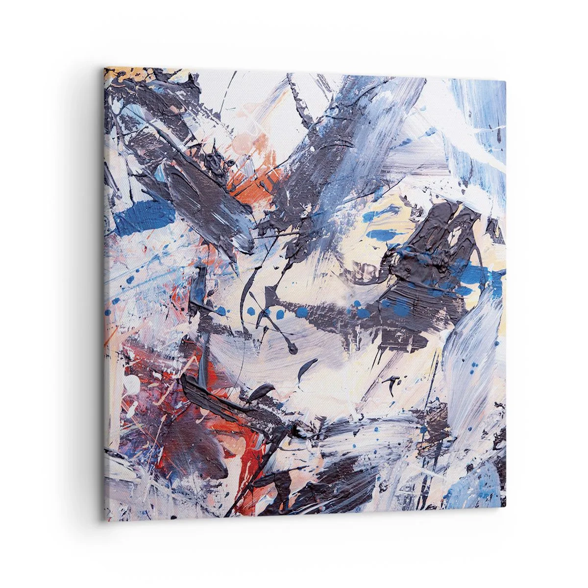 Canvastavla - Bild på duk - Abstraktionen galna dans - 50x50 cm