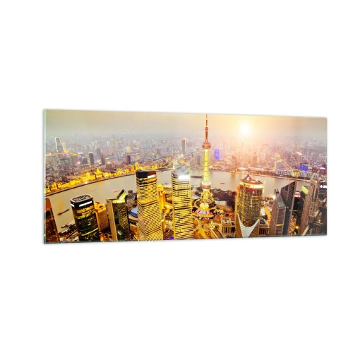 Glastavla - Bild på glas - Asiatisk dröm - 100x40 cm