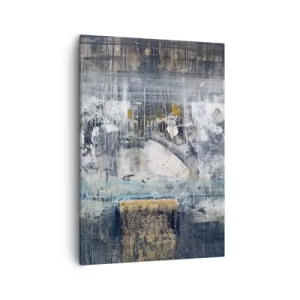 Canvastavla - Bild på duk - På is och klumpar - 50x70 cm