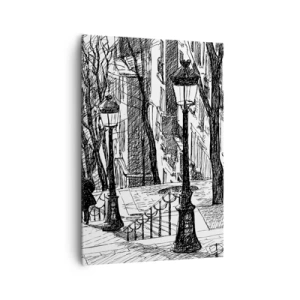 Canvastavla - Bild på duk - Kärlekshistoria eller rysare? - 70x100 cm