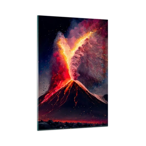 Glastavla - Bild på glas - Skönhet och skräck - 80x120 cm