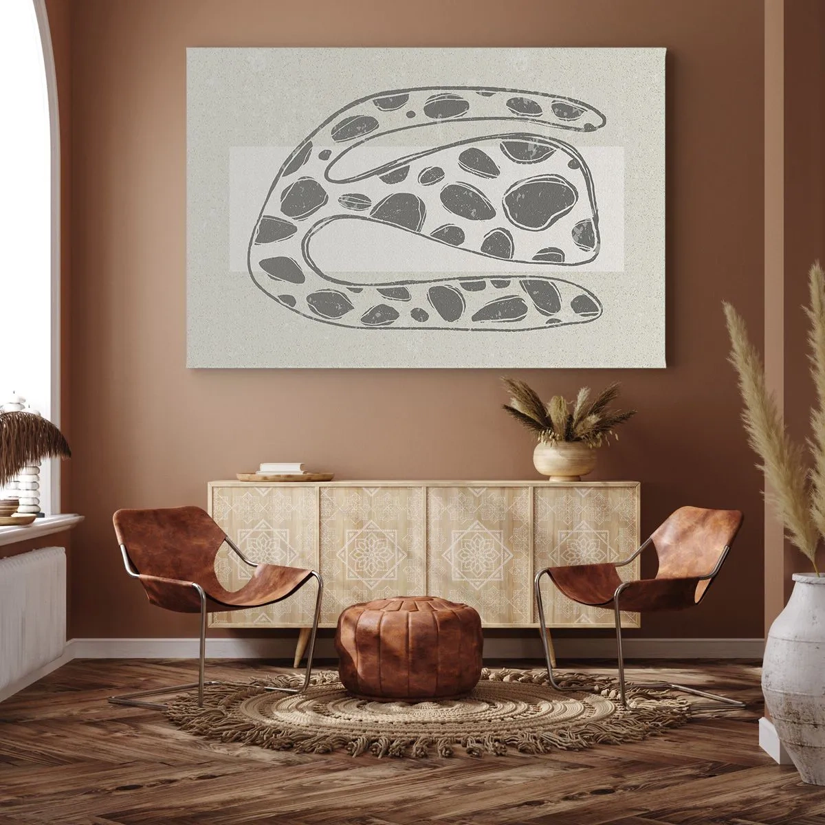 Canvastavla - Bild på duk - En bisarr varelse - 100x70 cm