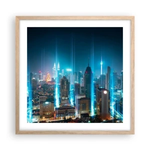 Affisch i ram av ljusek - Himmelsfärd på berlinskt sätt - 50x50 cm