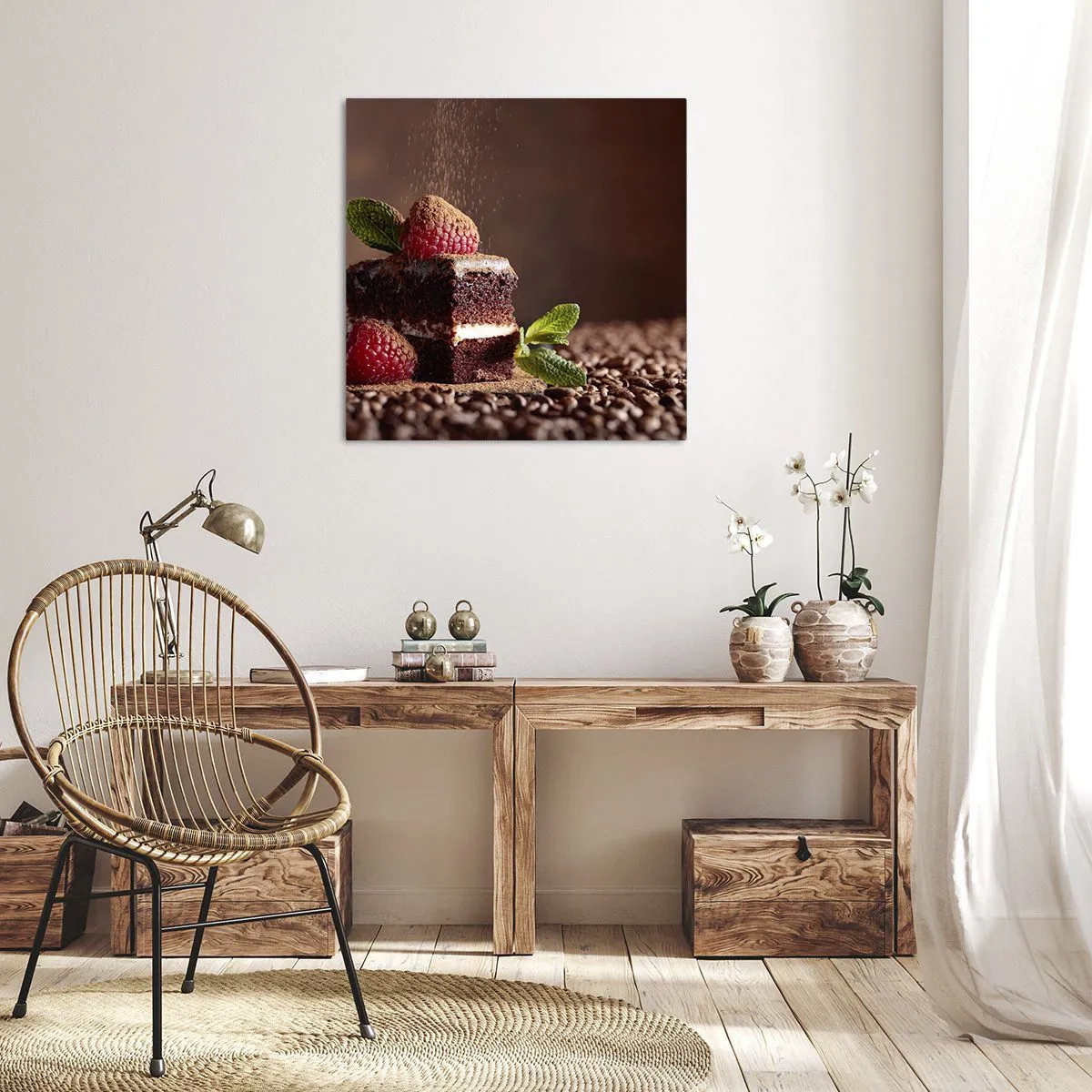 Canvastavla - Bild på duk - Livet är ljuvt - 60x60 cm