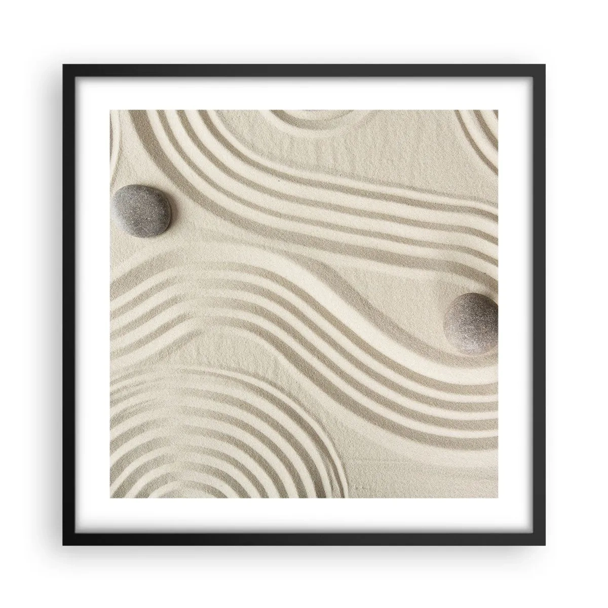 Affisch i svart ram - Värmens beröring - 50x50 cm