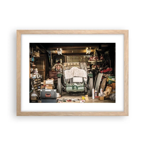 Affisch i ram av ljusek - Tillbaka till det förflutna - 40x30 cm