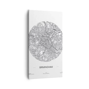 Canvastavla - Bild på duk - Birminghams anatomi - 55x100 cm