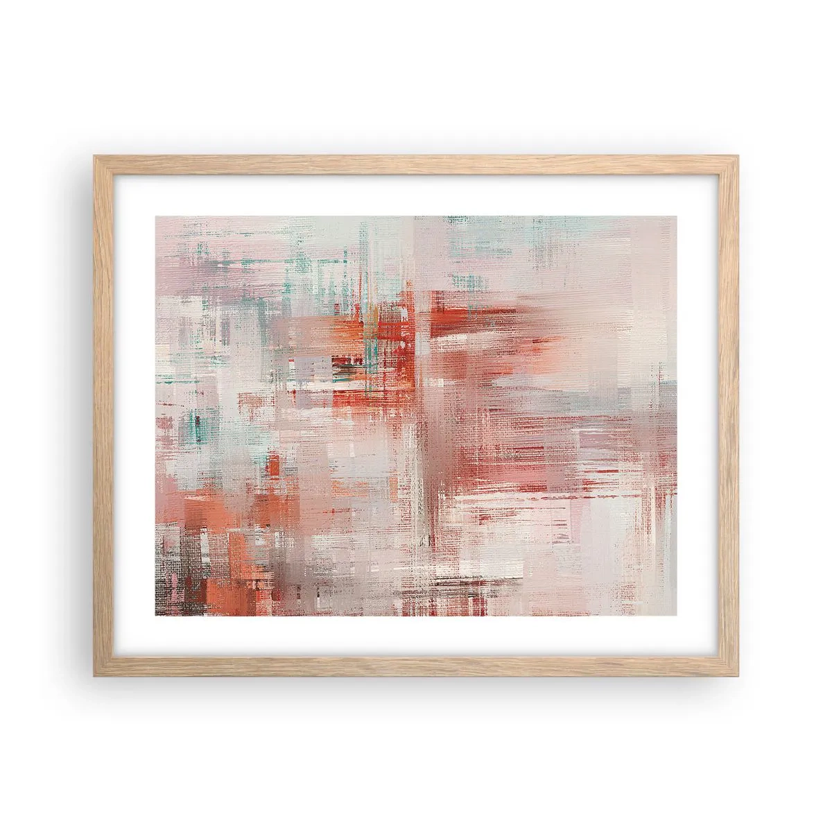 Affisch i ram av ljusek - Dimmigt. Rosa - 50x40 cm