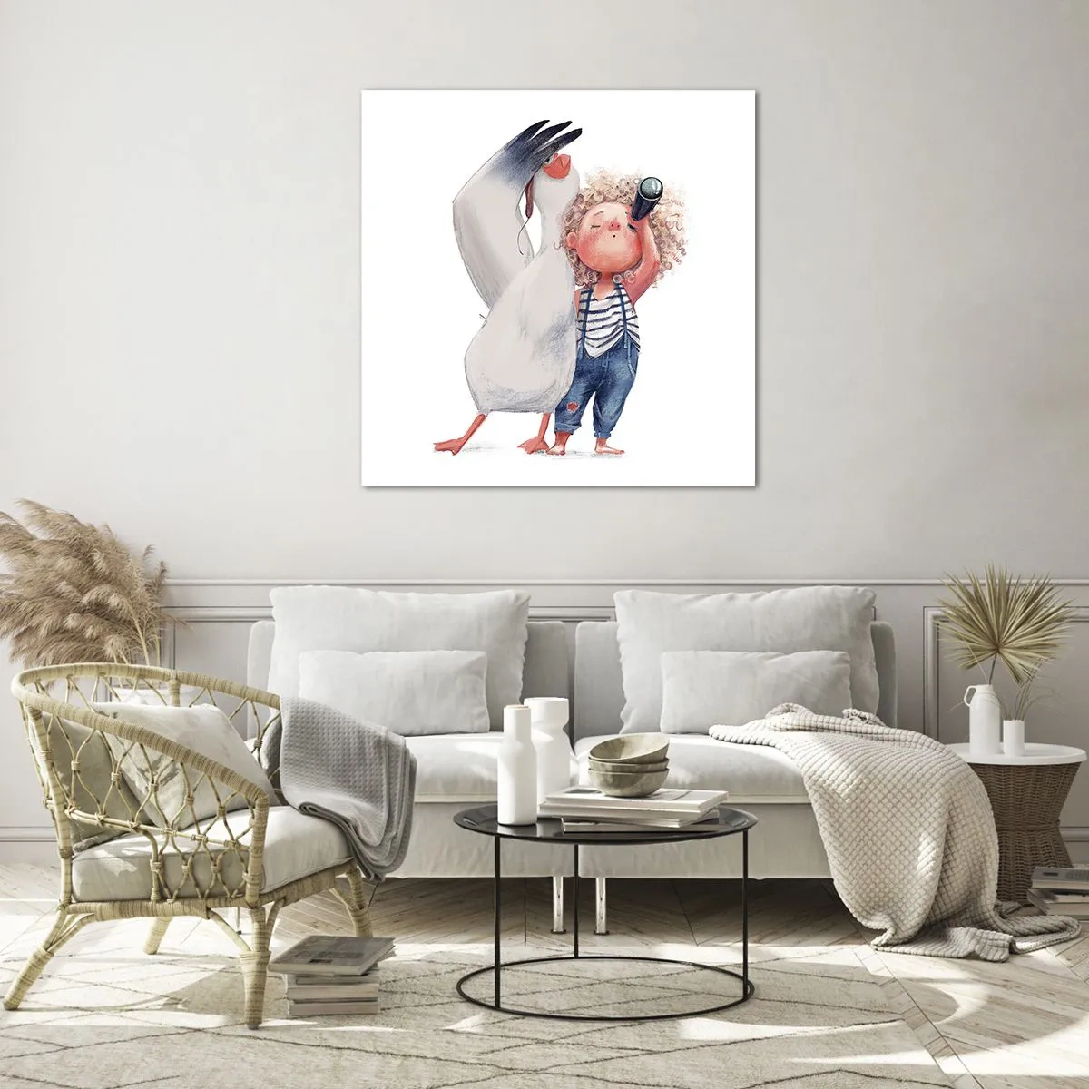 Glastavla - Bild på glas - Stora resans plan - 60x60 cm