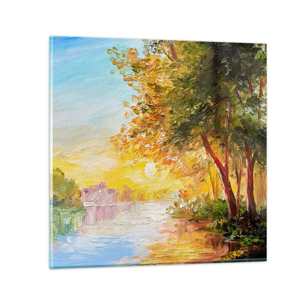 Glastavla - Bild på glas - Et in Arcadia ego - 40x40 cm