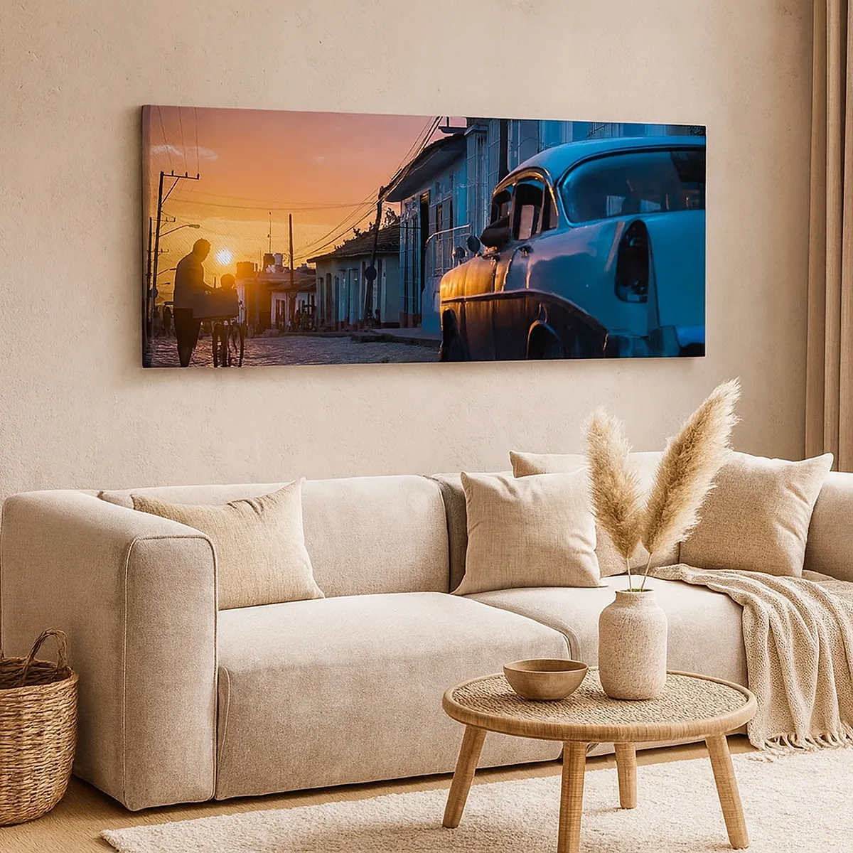 Canvastavla - Bild på duk - Här bromsar tiden - 30x30 cm