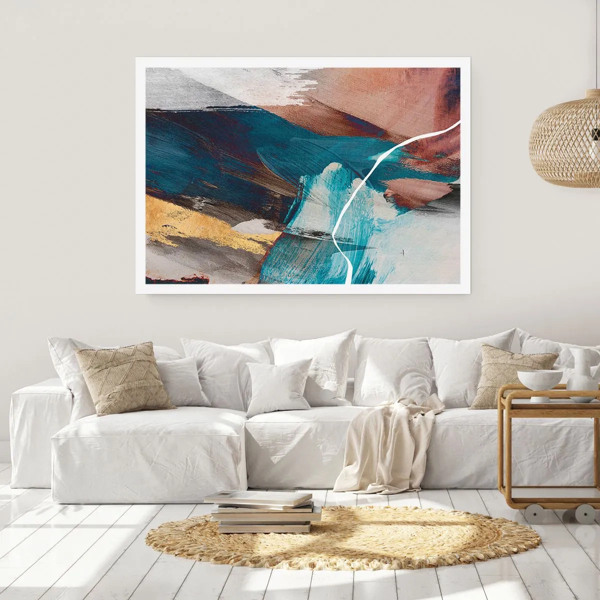 Affisch - Med styrka och energi - 50x40 cm