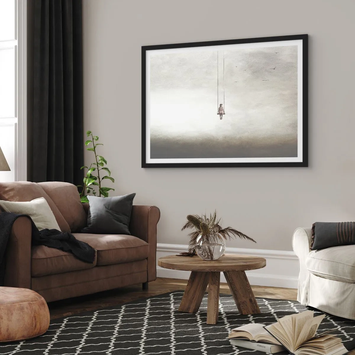Affisch i svart ram - Barn i oss - 91x61 cm