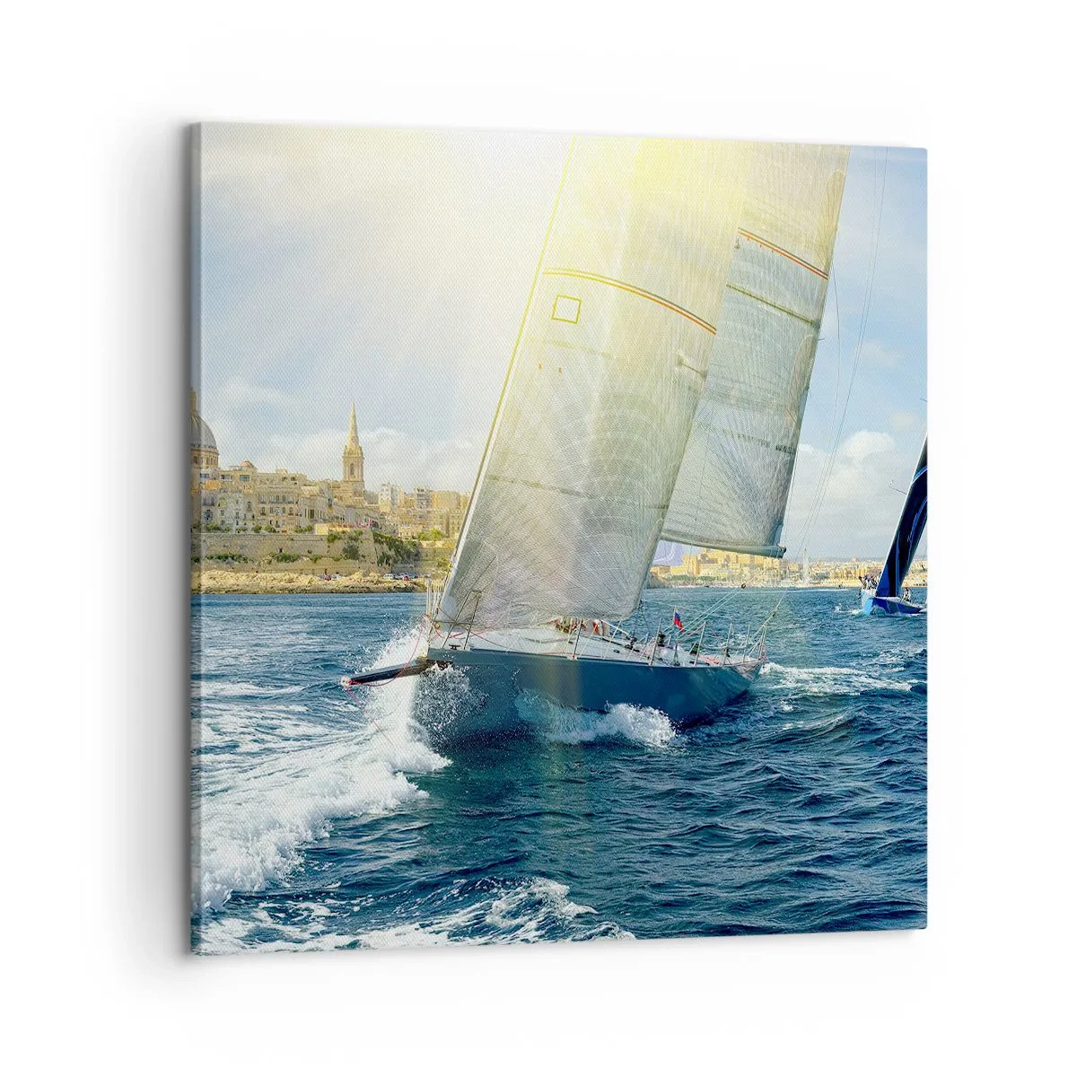 Canvastavla - Bild på duk - Dags att lämna staden - 60x60 cm