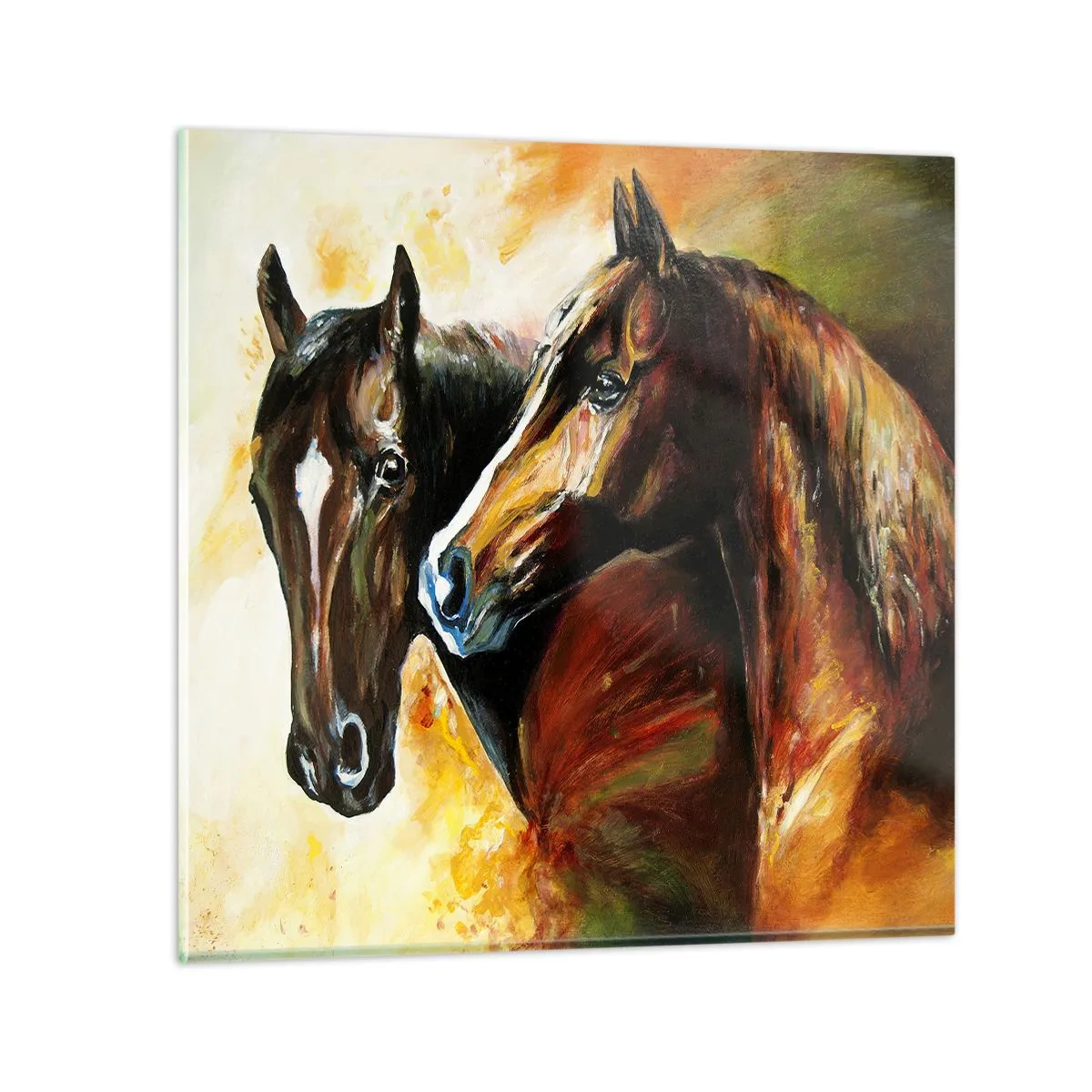 Glastavla - Bild på glas - Dubbelt så mycket charm - 60x60 cm