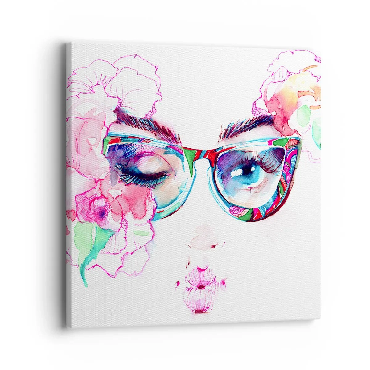 Canvastavla - Bild på duk - Frestande löfte - 40x40 cm