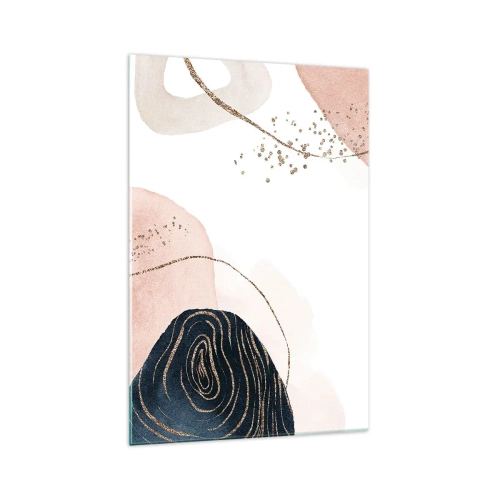 Glastavla - Bild på glas - Allt flyter - 70x100 cm