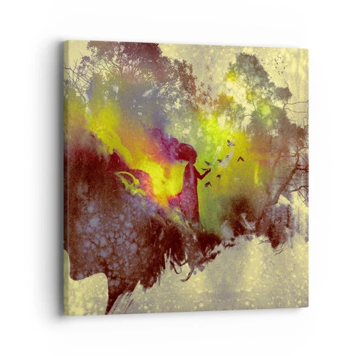 Canvastavla - Bild på duk - Moder Naturen - 40x40 cm