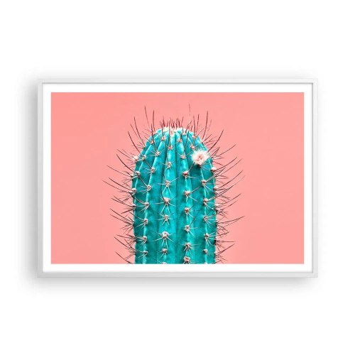 Affisch i vit ram - Titta bara - 100x70 cm