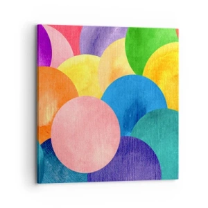 Canvastavla - Bild på duk - Full av liv - 70x70 cm