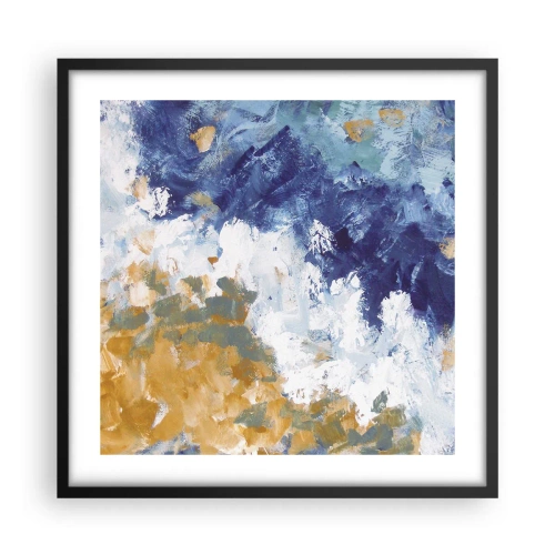 Affisch i svart ram - Elementens dans - 50x50 cm