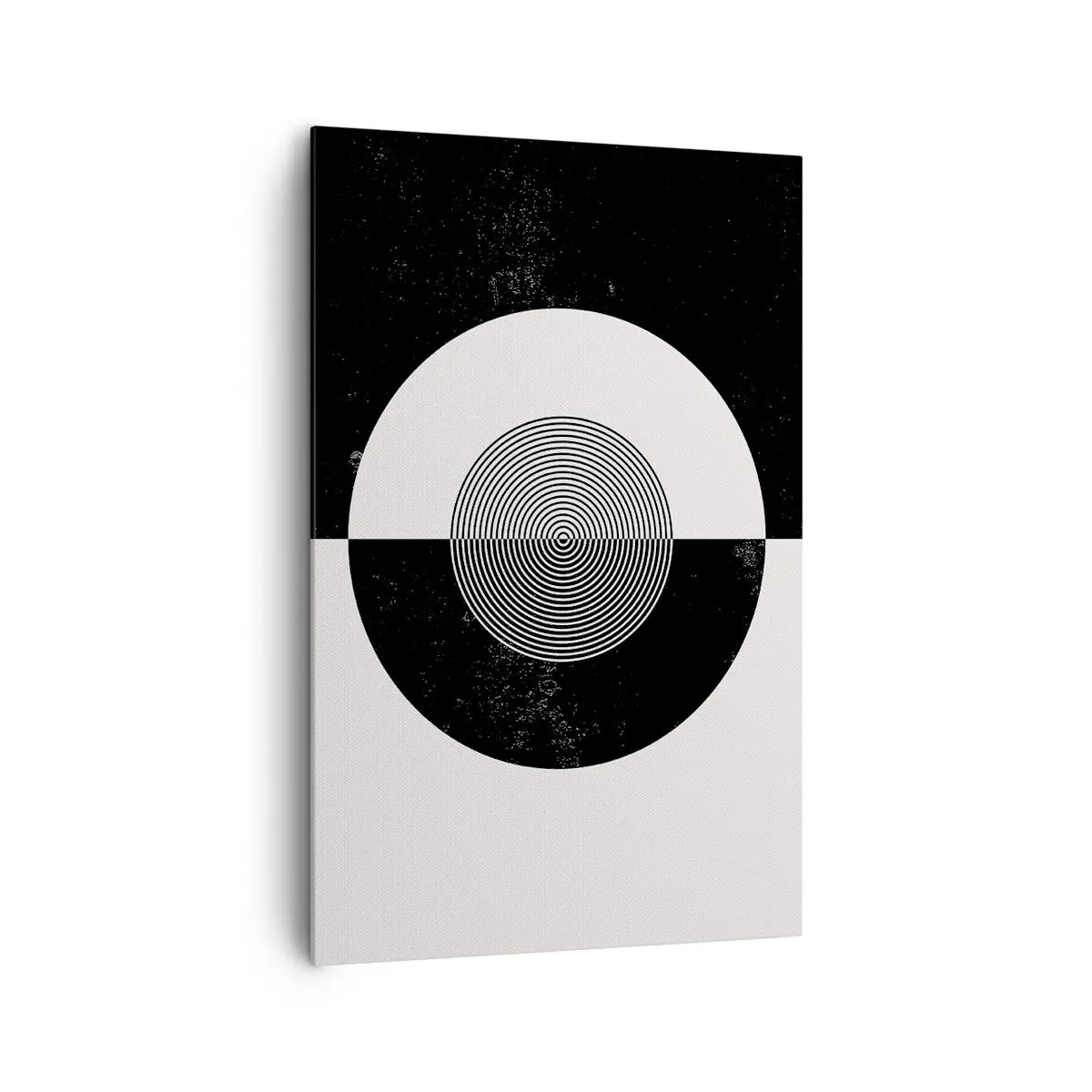 Canvastavla - Bild på duk - Harmoni i svart och vitt - 80x120 cm
