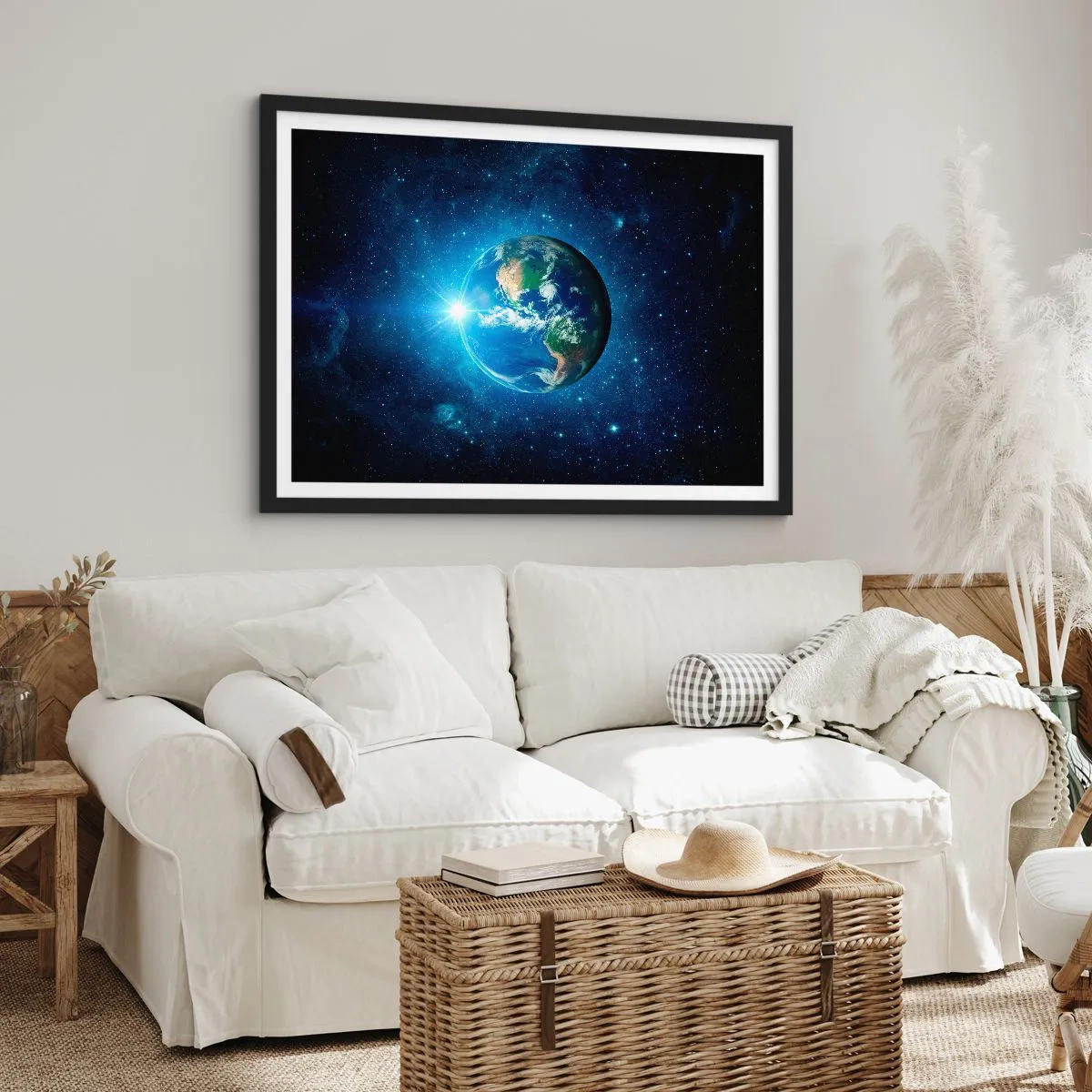 Affisch i svart ram - Vi är i himlen - 70x50 cm