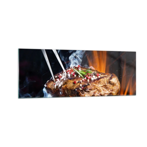 Glastavla - Bild på glas - Saftiga och doftande - 140x50 cm