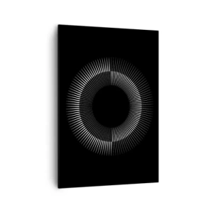 Canvastavla - Bild på duk - Svart sol - 70x100 cm