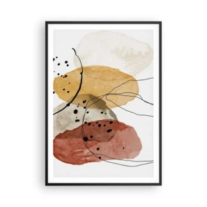 Affisch i svart ram - Lätta och transparenta som luften - 70x100 cm