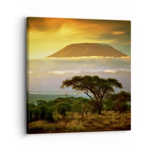 Canvastavla - Bild på duk - Resenärens dröm - 30x30 cm