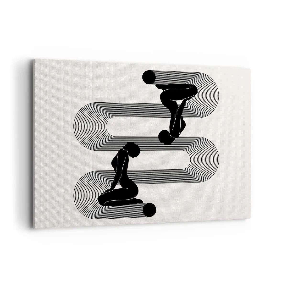 Canvastavla - Bild på duk - Sensuell symmetri - 100x70 cm