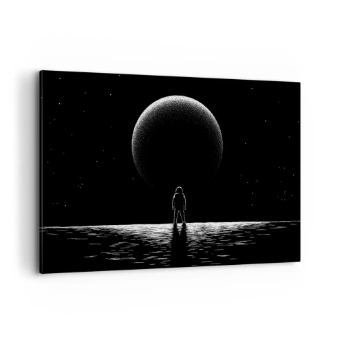 Canvastavla - Bild på duk - Ansikte mot ansikte - 120x80 cm