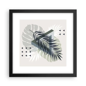 Affisch i svart ram - Natur och geometri – två ordningar? - 30x30 cm
