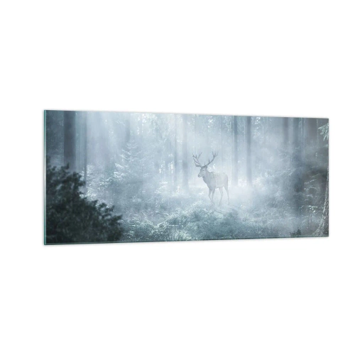 Glastavla - Bild på glas - Morgonrond runt godset - 100x40 cm