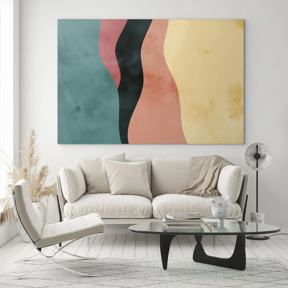 Glastavla - Bild på glas - Enig oenighet - 100x70 cm