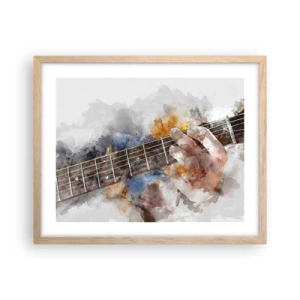 Affisch i ram av ljusek - Poesi mellan strängarna - 50x40 cm