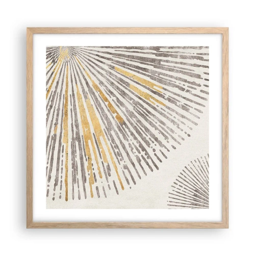 Affisch i ram av ljusek - Radiens skönhet - 50x50 cm